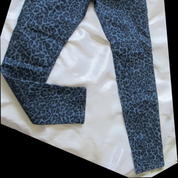 Michael Kors Animal Print Jeans Denim,sz.4. Blue,Cotton - Picture 7 of 8